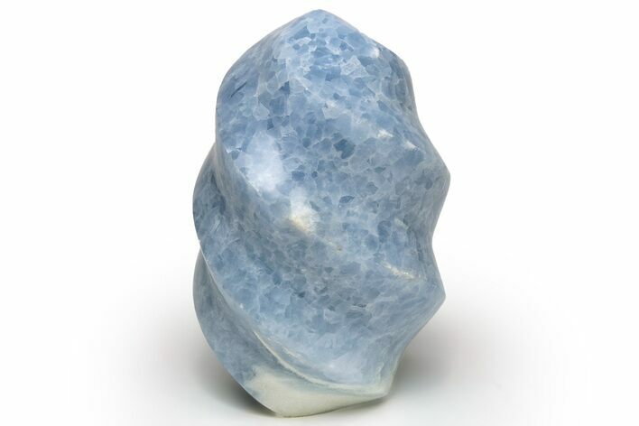 Tall, Polished Blue Calcite Twist Sculpture - Madagascar #230180